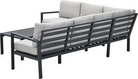 Garden Impressions Denver loungeset 4-delig links – donker grijs