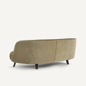 3-zits bank in linnen fluweel, Rosebury, ontwerp Emmanuel Gallina