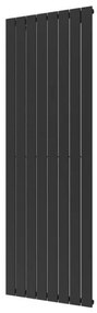 Plieger Cavallino Retto EL elektrische radiator - Nexus zonder thermostaat - 180x60cm - 1200 watt - zwart grafiet 1316962