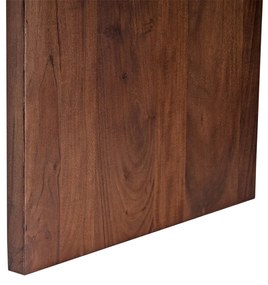 Ovale Eettafel Walnoot Japandi 250 Cm - 250 X 100cm.