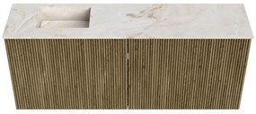 Mondiaz Joya DLux 100cm toiletmeubel dusk met wastafel faye links 1 kraangat frappe
