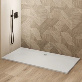 Saniclear Modo douchebak 170x70cm met stone finish wit