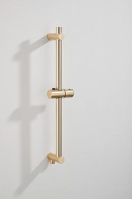 Saniclear Brass inbouwregendouche met 30cm hoofddouche, wandarm, 2 standen handdouche en glijstang geborsteld messing - mat goud