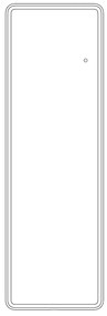 Thebalux M17 spiegel rechthoekig 50x150cm met verlichting