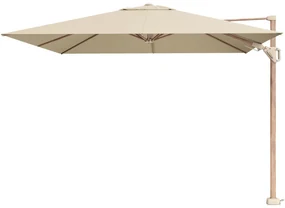 Platinum Challenger Zweefparasol T2 premium - 3x3 m. Champagne Teak