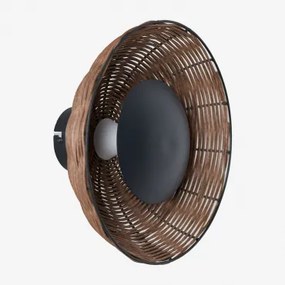 Rotan Led Wandlamp Lutyen Natuurlijk - Sklum