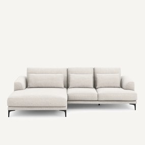 Hoekbank, links XL longchair, in Jasper-stof, MARSILE