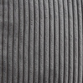 Cloudy Zitzak Corduroy + Poef - Grijs