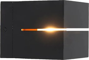 Smart wandlamp zwart met goud 9,7 cm incl. Wifi G9 - Transfer Groove