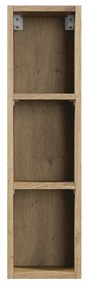 Comad Artisan half hoge open kast 20x74cm eiken