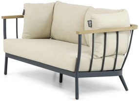 Stoel en Bank Loungeset 4 personen Aluminium/Teak Grijs  Apple Bee Condor
