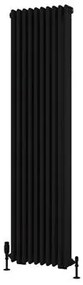 Eastbrook Rivassa 3 koloms radiator 45x180cm staal 2605W zwart mat