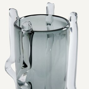 Handgeblazen glazen vaas, hoogte 36 cm, MALTINTO