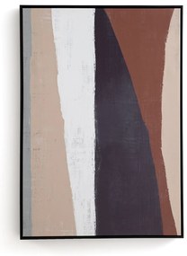 Doek in bedrukt linnen 70x100 cm, Sculptural
