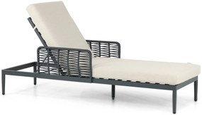 Coco Ibiza Ligbed Aluminium/wicker Grijs
