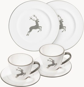 Handgemaakt koffiezetapparaat Grauer Hirsch, 2 personen, 6-delig