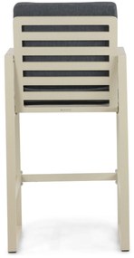 Barstoel Aluminium Taupe-naturel-bruin Lifestyle Garden Furniture Nuno