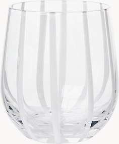 Mondgeblazen waterglas Stripe