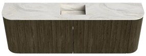 Mondiaz Joya DLux 125cm toiletmeubel ronding links/rechts shadow met wastafel faye midden 1 kraangat ostra