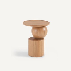 Bijzettafel in massief eik, Stigido