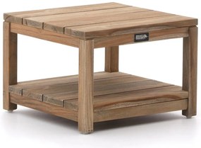 Bijzettafel tuin ROUGH | Vierkant  | Tuintafel Teakhout | 50x50cm | Kees Smit Tuinmeubelen