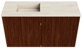 Mondiaz Joya DLux 70cm toiletmeubel ruby met wastafel faye links 1 kraangat meli
