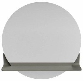 Mondiaz Spot spiegel rond Ø60cm met planchet smoke