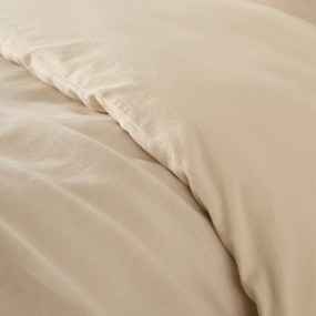 Dubbelzijdig dekbedovertrek in gewassen linnen en gewassen katoen Annaba