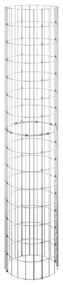 vidaXL Gabion plantenbak rond verhoogd Ø30x150 cm gegalvaniseerd staal