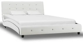vidaXL Bedframe kunstleer wit 120x200 cm