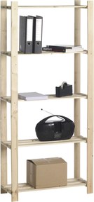 Practo Home opbergrek met 5 legborden - Max. 75KG - Enkel - 175x80x30cm