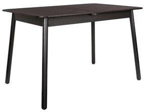 Zuiver Glimps Uitschuifbare Eettafel Zwart Hout