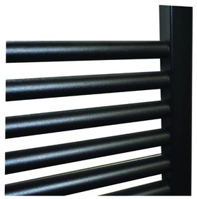 Sanicare design handdoekradiator 60x120cm midden aansluiting zwart mat