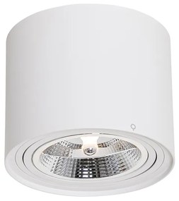 Moderne plafondspot wit draai- en kantelbaar AR111 - Rondoo Up