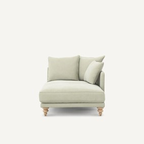 Longchair stonewashed fluweel, Lazare