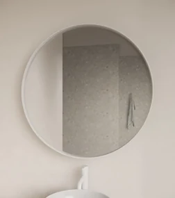 Gliss Design Asteri ronde spiegel 80cm mat wit