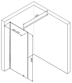 Best Design Erico douchewand 100x200cm ANTI-KALK