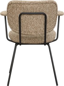 Moderne Eetkamerstoel Met Armleuningen Beige