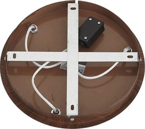 Japandi plafondlamp donker hout met verstelbare spots 3-lichts IP44 - Ducha
