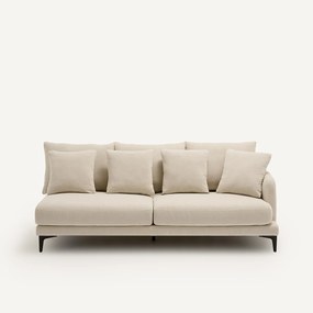 3-zits halve bank van gevlochten polyester, MODERNISTE, ontwerp Emmanuel Gallina