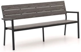 Parkbank Bellagio  | Aluminium/Polywood | 3 personen | Tuinbank Grijs | 183cm | Kees Smit Tuinmeubelen