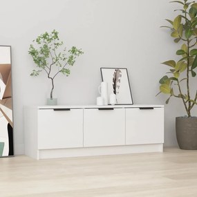 vidaXL Tv-meubel 102x35x36,5 cm bewerkt hout hoogglans wit