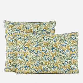 Kussensloop in gewassen katoen, bloemenprint, HANOI