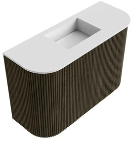 Mondiaz Joya 65cm toiletmeubel ronding links/rechts shadow met wastafel faye midden zonder kraangat talc
