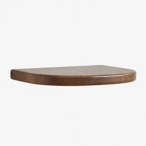 Zwevend Nachtkastje 45x25 Cm In Agathe Mangohout Donker Hout - Sklum