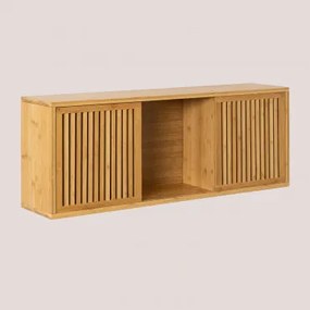 Bamboe Houten Wandkast Albin Bamboe - Sklum