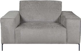 Fauteuil - Höft - stof Fusion grijs 149