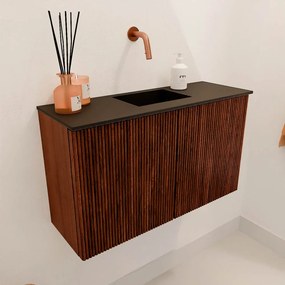 Mondiaz Joya 70cm toiletmeubel ruby met wastafel faye midden zonder kraangat urban