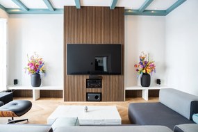 AkuPanel 300 cm Gerookt Eiken   - Akoestische panelen