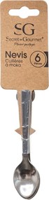 Secret de Gourmet moka Lepels - Set van 6 - L. 9,5 cm x B. 2 cm Dikte: 1 mm